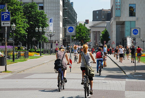 Fahrradstraße in Karlsruhe