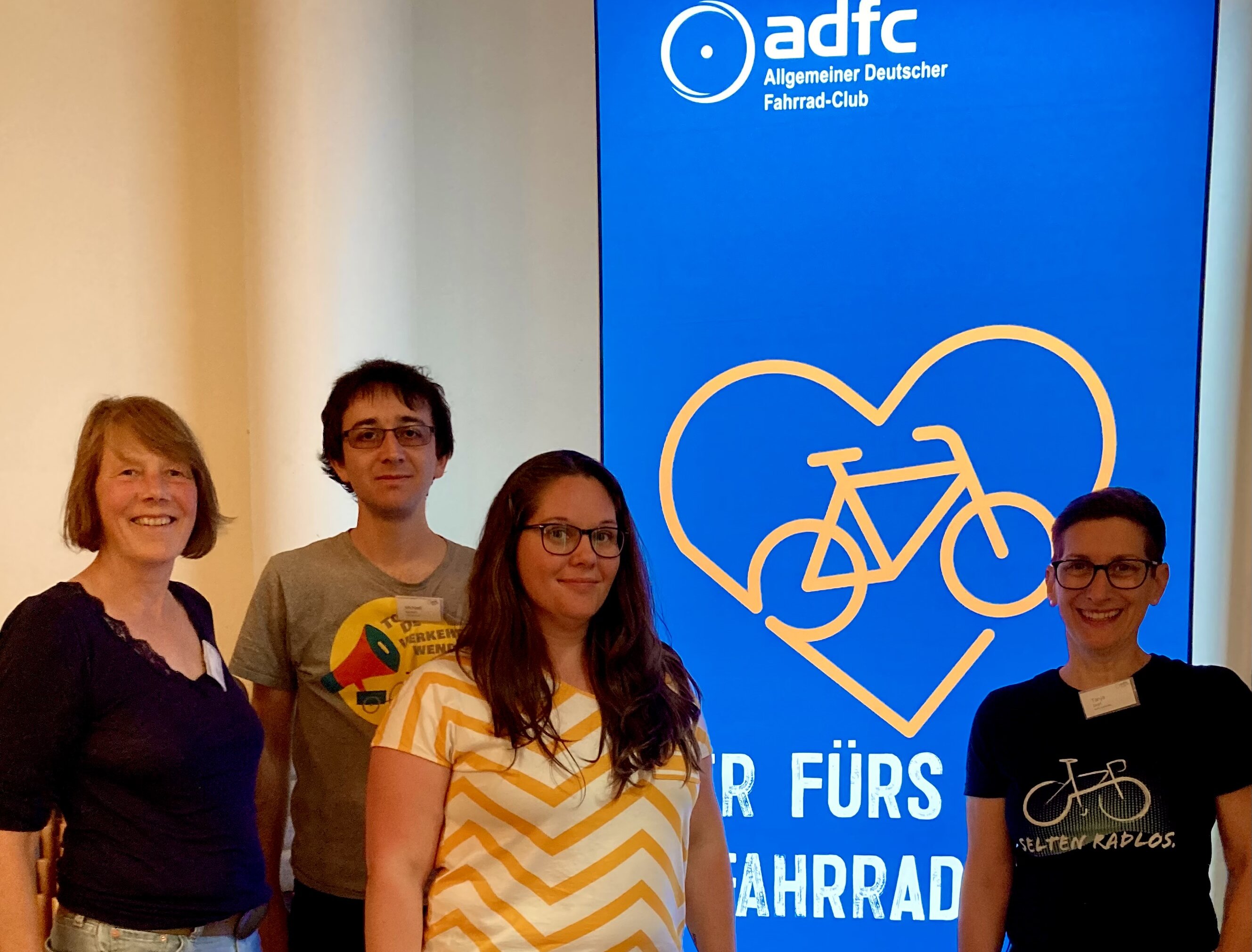 ADFC Team vor dem ADFC Roll-up