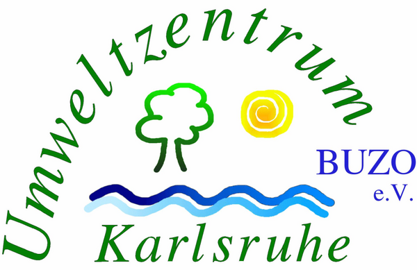 BUZO e.V. Logo mit Titel Umweltzentrum Karlsruhe