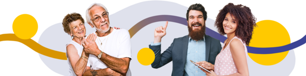 Collage verschiedene Menschen Zielgruppen Mieter Eigentümer