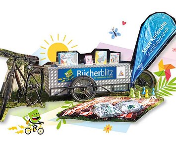 Bücherblitz im Waldklassenzimmer