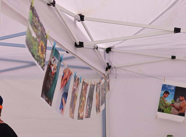 Foto-Pavillon des Fotowettbewerbs Hand drauf auf dem Mitmachtag