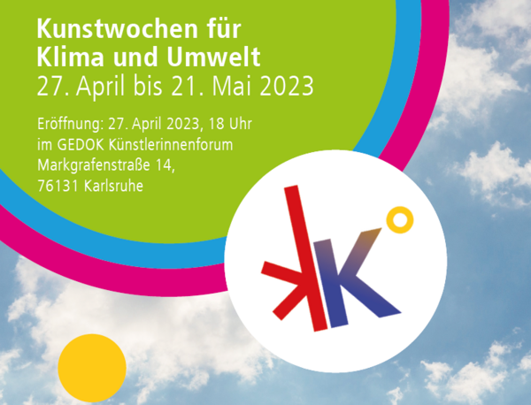 Plakat Kunstwochen für Klima und Umwelt
