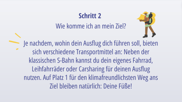 Schritt-für-Schritt-Anleitung Ausflug