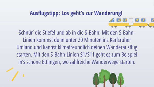 Ausflugstipp Grafiken Zug ÖPNV Wald 