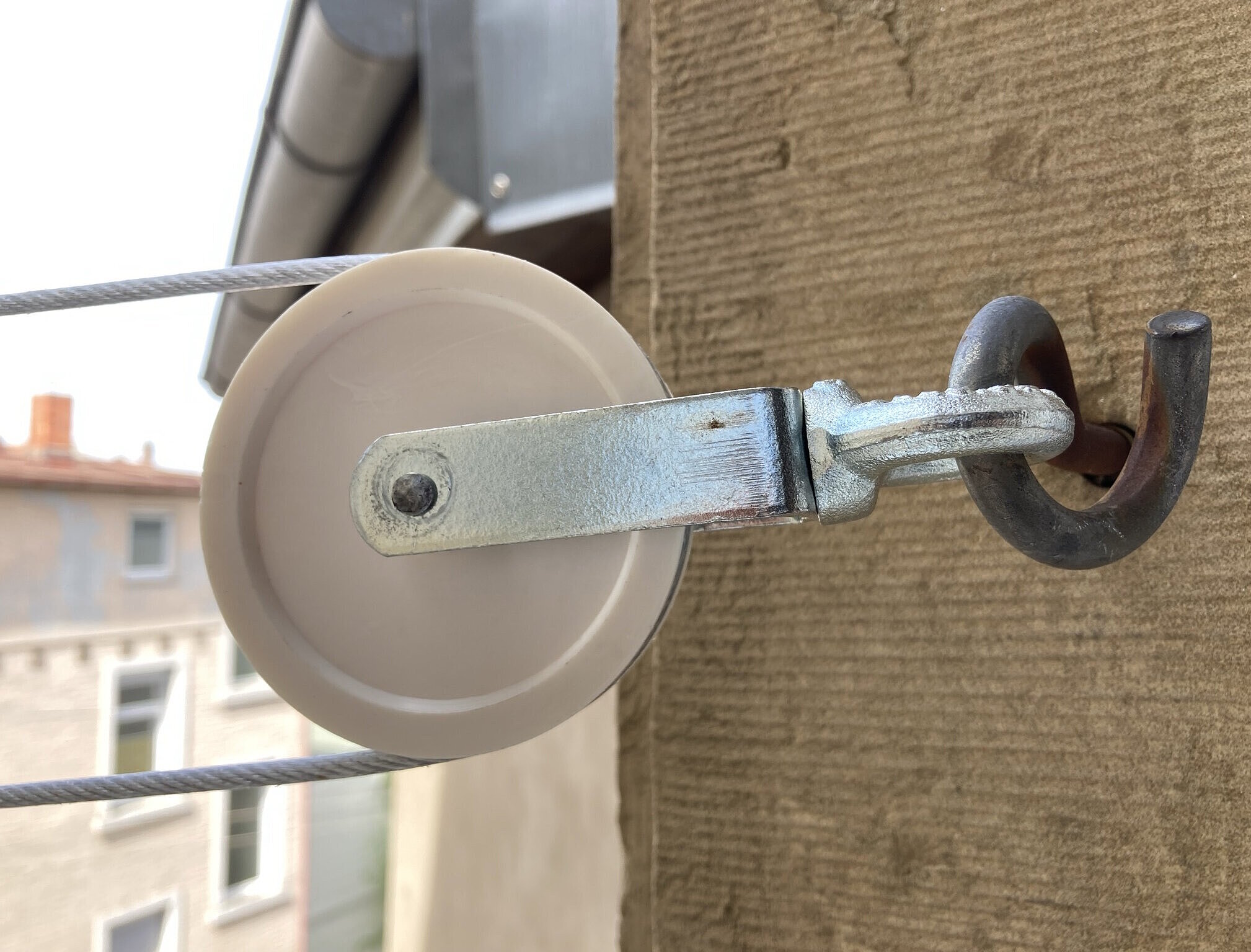 Foto von Wäscheleinenbefestigung