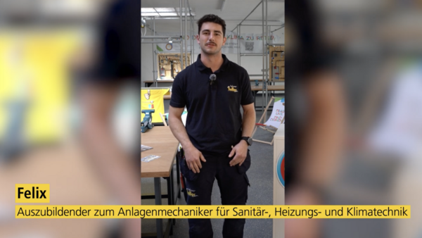 Felix wird Anlagenmechaniker für SHK
