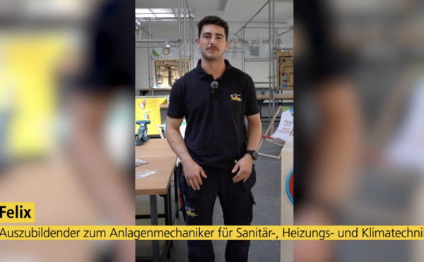 Felix wird Anlagenmechaniker für SHK