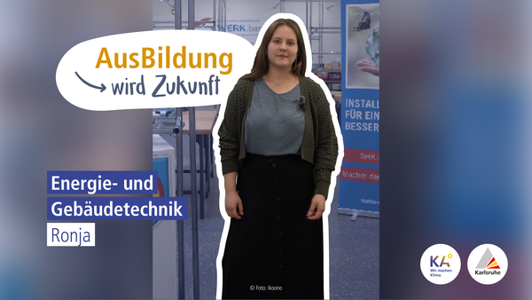 Ronja arbeitet als Azubine aktiv für Klimaschutz - von Photovoltaik bis E-Mobiliät