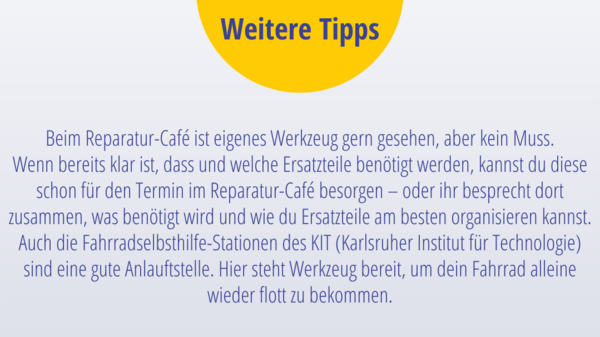 weitere Tipps