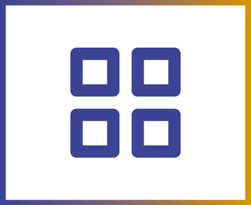 Teaser-Icon zum Solarkataster, 4 Quadrate zu einem großen Kasten zusammengefügt