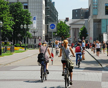 Fahrradstraße in Karlsruhe