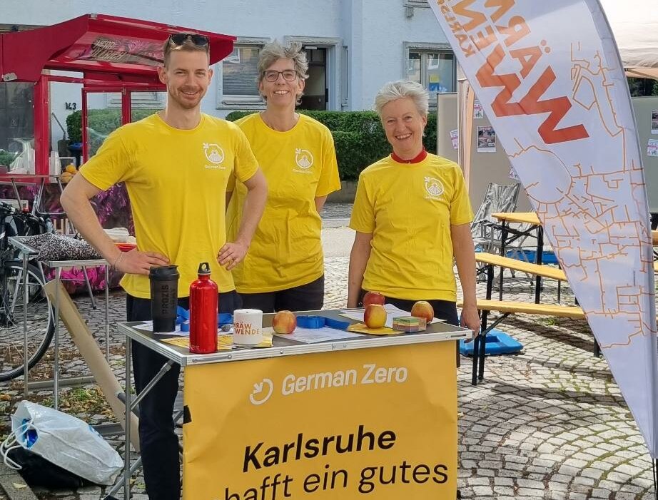 Infostand der German Zero Lokalgruppe Karlsruhe
